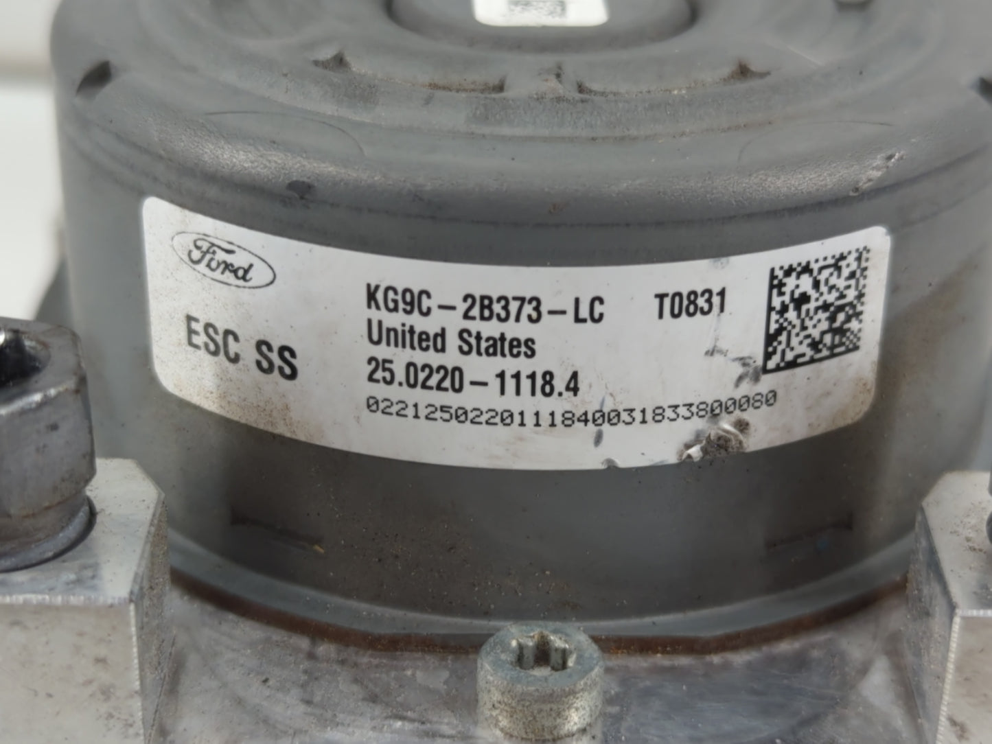 2019-2020 Ford Fusion ABS Pump Control Module Replacement P/N:KG9C-2B373-LC Fits Fits 2019 2020 OEM Used Auto Parts - Oemuse