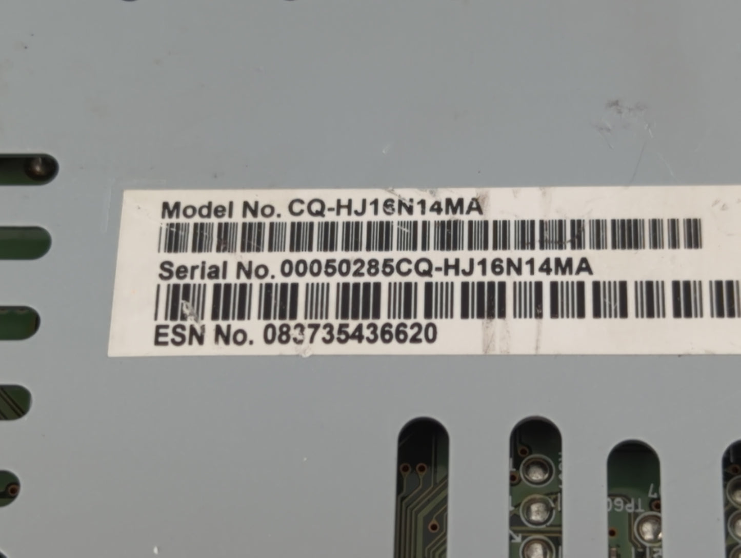 2019-2020 Ford Fusion Radio AM FM Cd Player Receiver Replacement P/N:KS7T-18D818-YB Fits Fits 2019 2020 OEM Used Auto Parts 