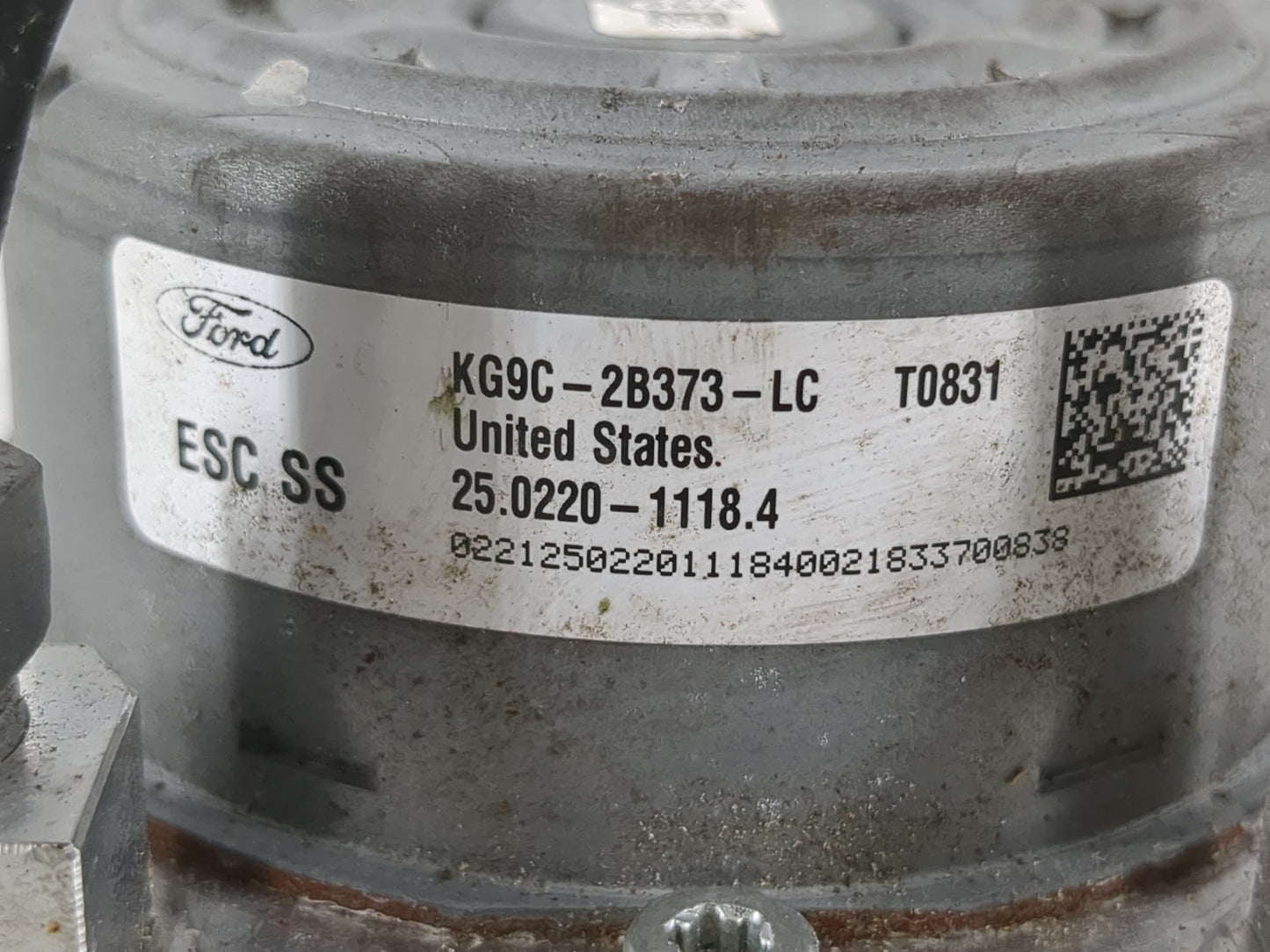 2019-2020 Ford Fusion ABS Pump Control Module Replacement P/N:KG9C 2B373 LC Fits Fits 2019 2020 OEM Used Auto Parts - Oemuse
