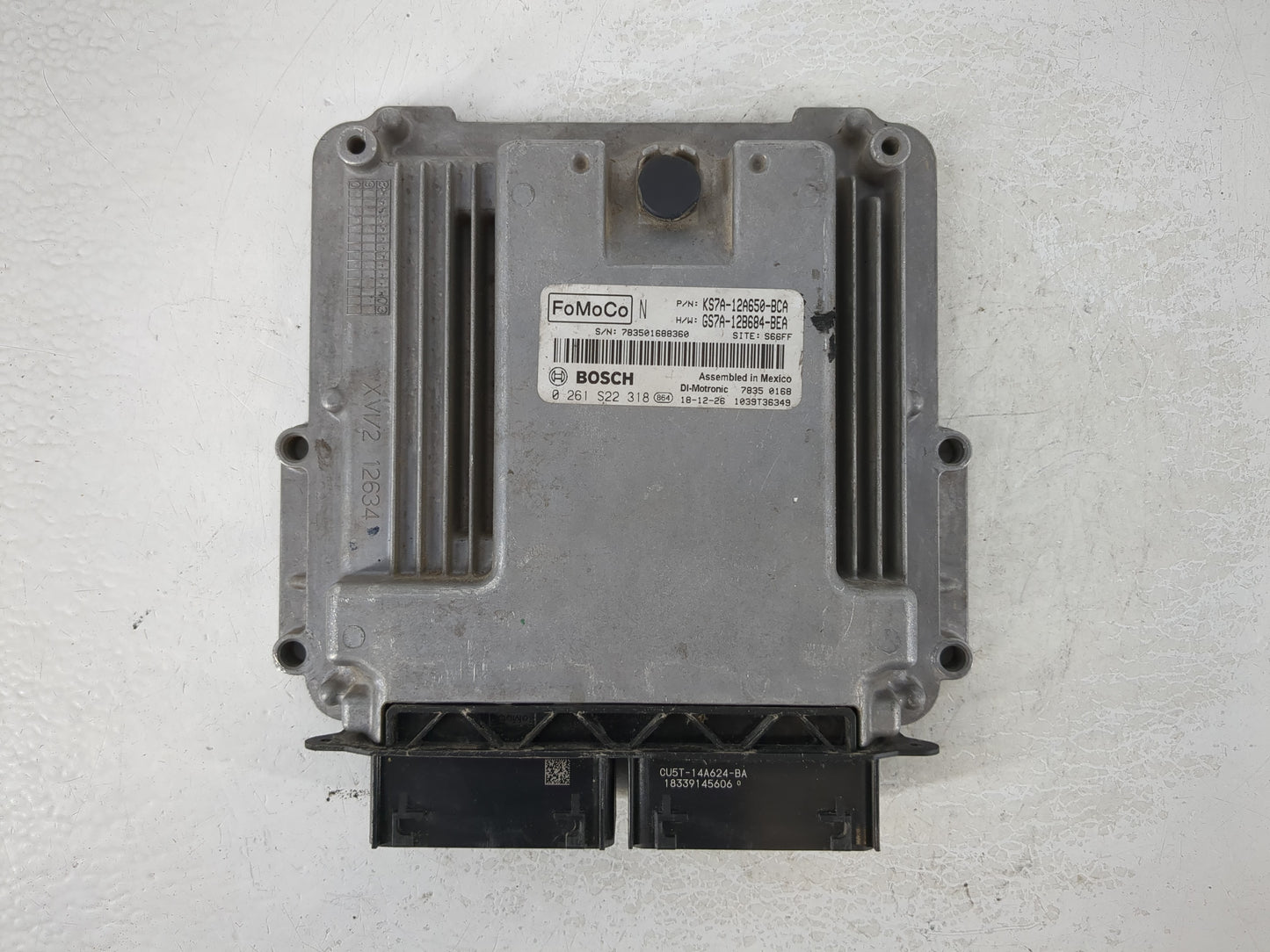 2017-2019 Ford Fusion PCM Engine Control Computer ECU ECM PCU OEM P/N:KS7A-12A650-BCA HS7A-12A650-ABB Fits Fits 2017 2018 20