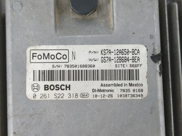 2017-2019 Ford Fusion PCM Engine Control Computer ECU ECM PCU OEM P/N:KS7A-12A650-BCA HS7A-12A650-ABB Fits Fits 2017 2018 2019 OEM Used Auto Parts