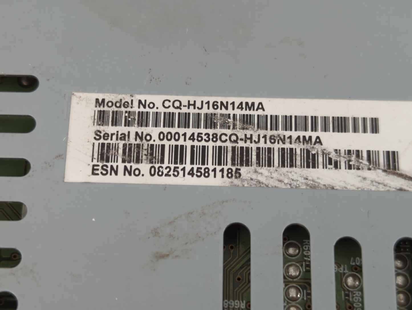 2019-2020 Ford Fusion Radio AM FM Cd Player Receiver Replacement P/N:KS7T-18D818-YB Fits Fits 2019 2020 OEM Used Auto Parts 