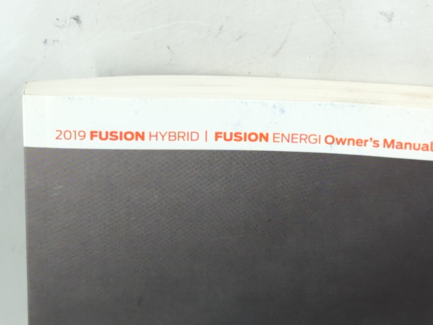 2019 Ford Fusion Owners Manual Book Guide P/N:KE5J 19A321 HA OEM Used Auto Parts - Oemusedautoparts1.com
