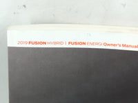 2019 Ford Fusion Owners Manual Book Guide P/N:KE5J 19A321 HA OEM Used Auto Parts - Oemusedautoparts1.com