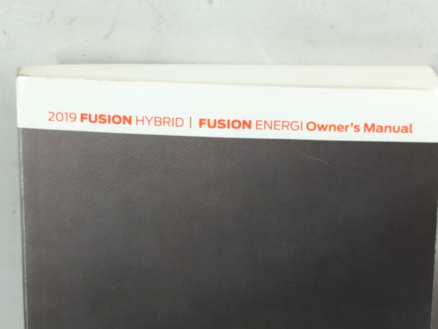2019 Ford Fusion Owners Manual Book Guide P/N:KE5J 19A321 HA OEM Used Auto Parts - Oemusedautoparts1.com