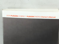 2019 Ford Fusion Owners Manual Book Guide P/N:KE5J 19A321 HA OEM Used Auto Parts - Oemusedautoparts1.com