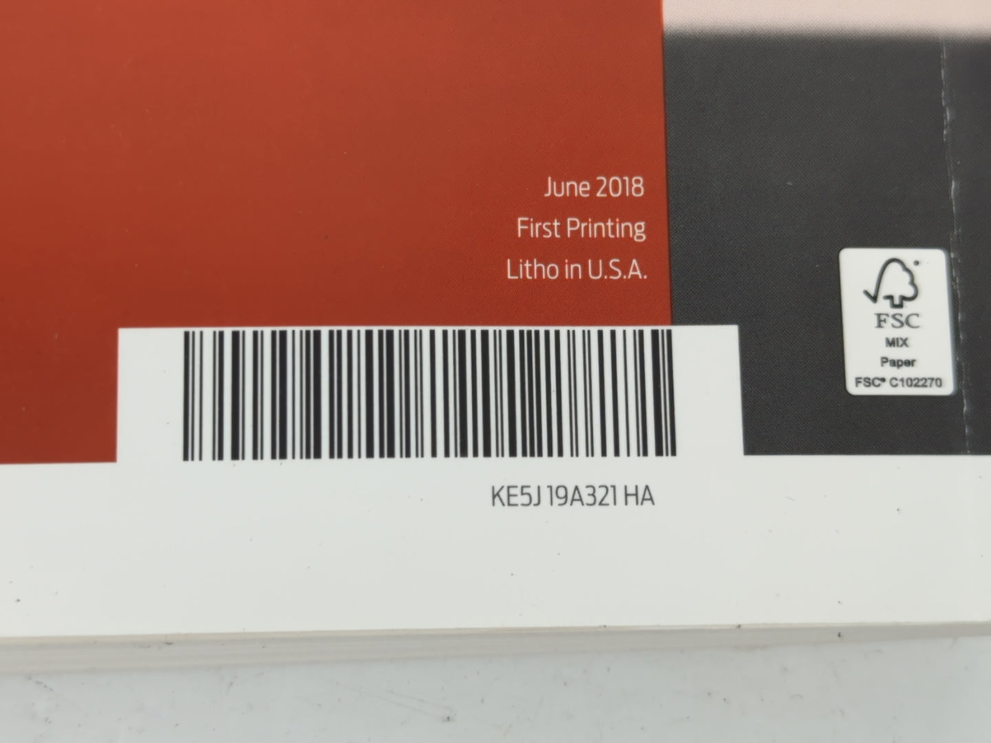 2019 Ford Fusion Owners Manual Book Guide P/N:KE5J 19A321 HA OEM Used Auto Parts - Oemusedautoparts1.com