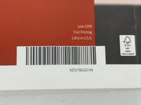 2019 Ford Fusion Owners Manual Book Guide P/N:KE5J 19A321 HA OEM Used Auto Parts - Oemusedautoparts1.com