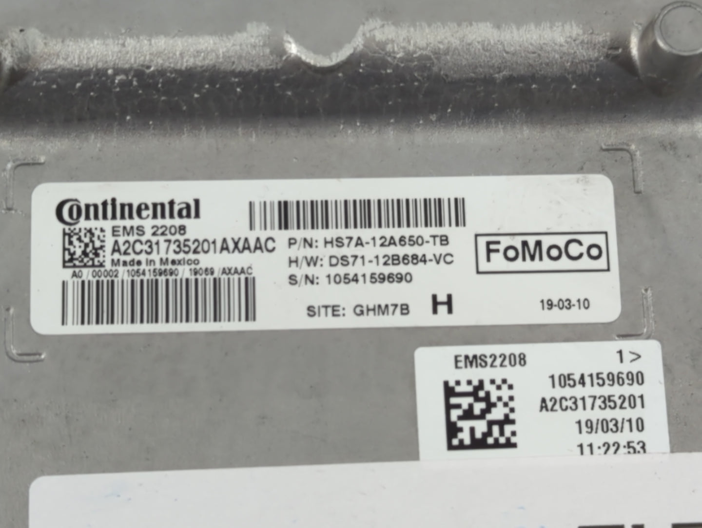 2017-2020 Ford Fusion PCM Engine Control Computer ECU ECM PCU OEM P/N:HS7A-12A650-TB Fits Fits 2014 2015 2016 2017 2018 2019