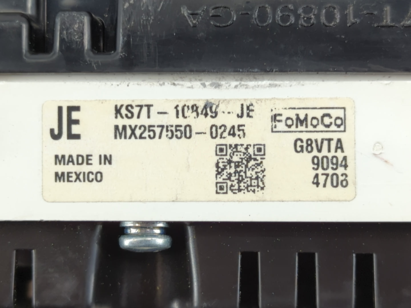 2019-2020 Ford Fusion Instrument Cluster Speedometer Gauges P/N:KS7T-10849-JE Fits Fits 2019 2020 OEM Used Auto Parts - Oemu