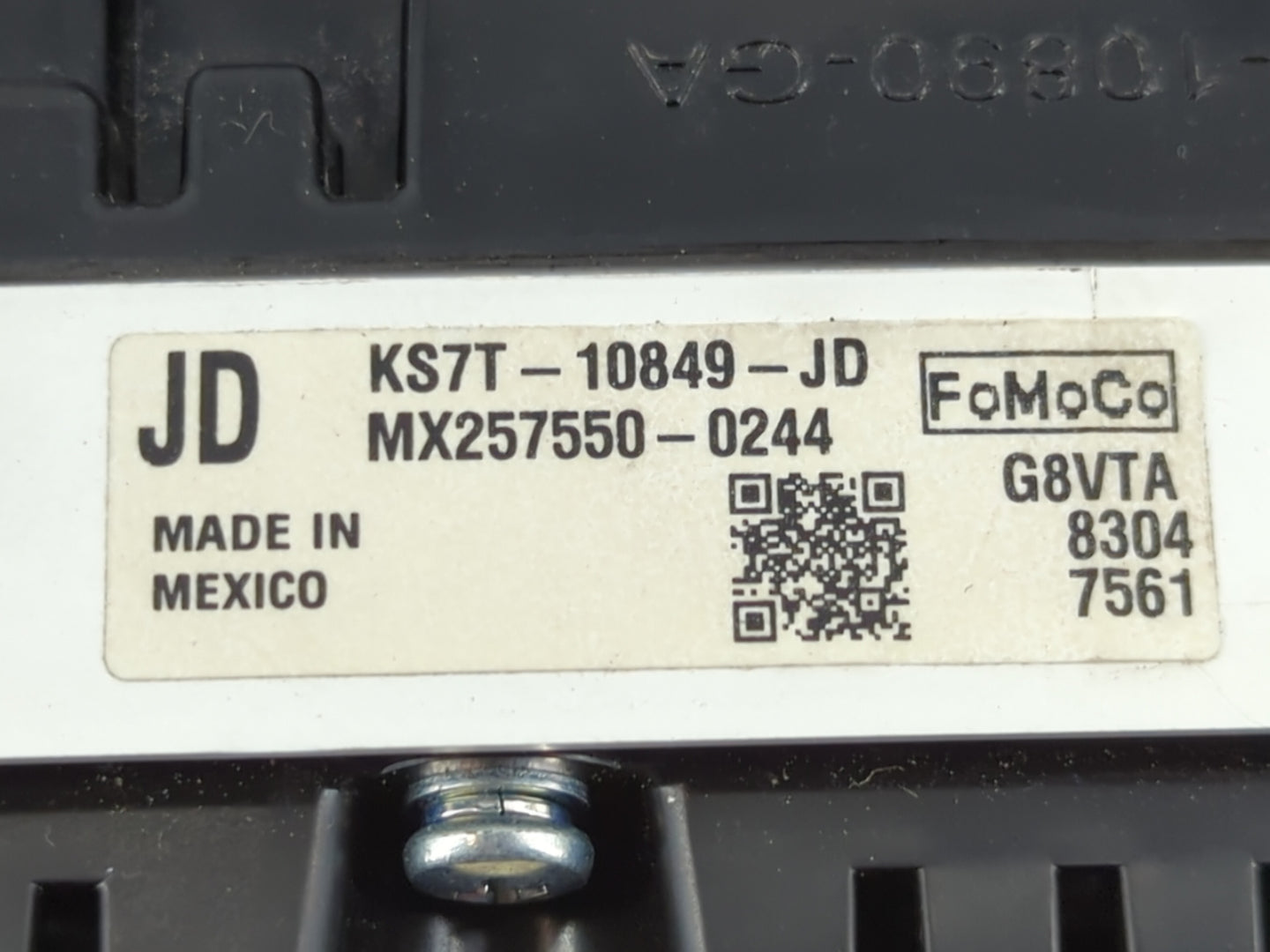 2019-2020 Ford Fusion Instrument Cluster Speedometer Gauges P/N:KS7T-10849-JD Fits Fits 2019 2020 OEM Used Auto Parts - Oemu