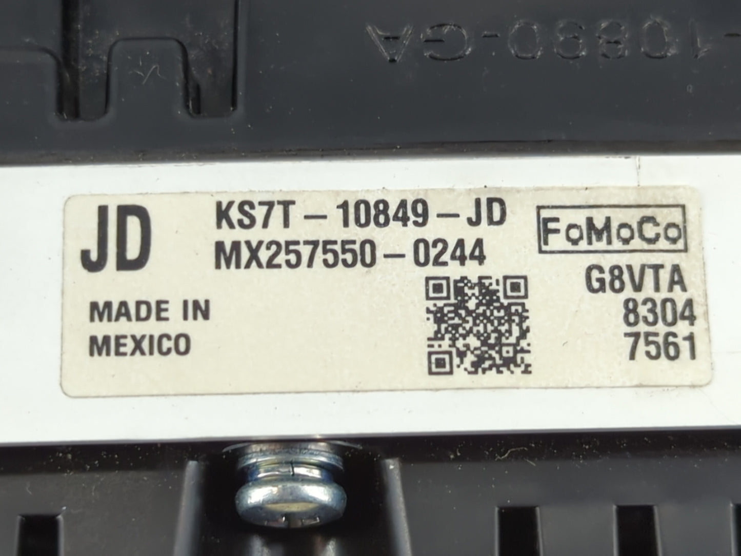 2019-2020 Ford Fusion Instrument Cluster Speedometer Gauges P/N:KS7T-10849-JD Fits Fits 2019 2020 OEM Used Auto Parts - Oemu