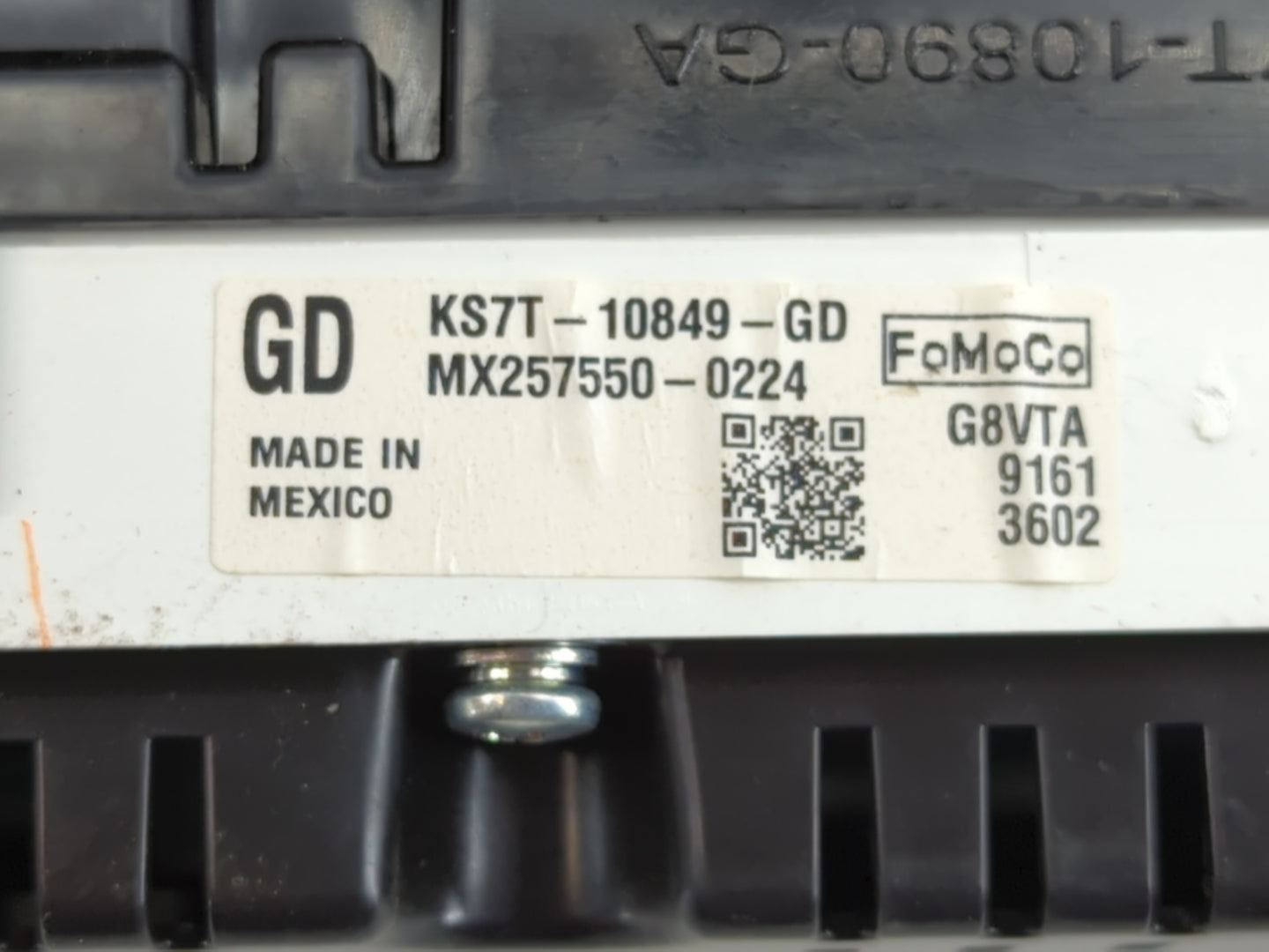 2019-2020 Ford Fusion Instrument Cluster Speedometer Gauges P/N:KS7T-10849-GD Fits Fits 2019 2020 OEM Used Auto Parts - Oemu