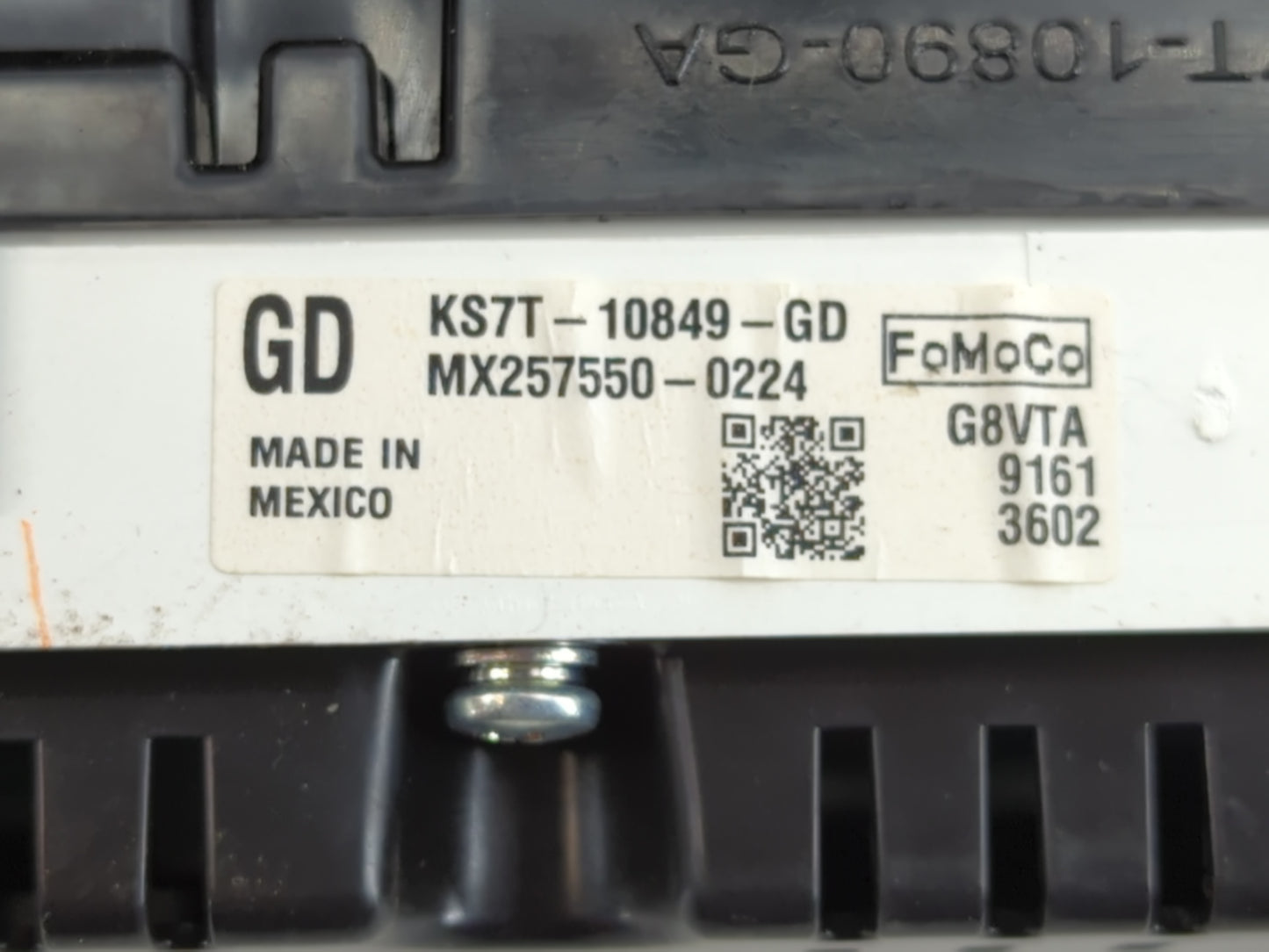 2019-2020 Ford Fusion Instrument Cluster Speedometer Gauges P/N:KS7T-10849-GD Fits Fits 2019 2020 OEM Used Auto Parts - Oemu