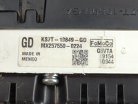 2019 Ford Fusion Instrument Cluster Speedometer Gauges P/N:KS7T-10849-GD MX257550-0224 Fits OEM Used Auto Parts - Oemusedaut