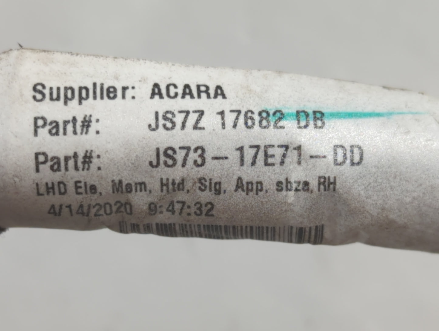 2019-2020 Ford Fusion Side Mirror Replacement Passenger Right View Door Mirror P/N:JS7Z 17682 DB Fits Fits 2019 2020 OEM Use