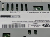2019-2020 Ford Fusion Radio AM FM Cd Player Receiver Replacement P/N:KS7T-18D818-YC Fits Fits 2019 2020 OEM Used Auto Parts 
