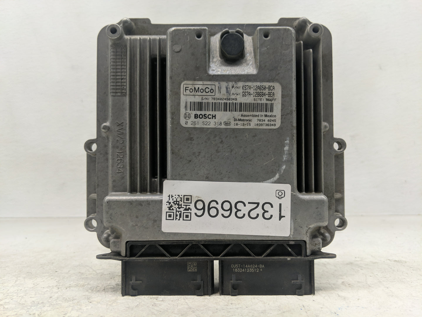 2017-2019 Ford Fusion PCM Engine Control Computer ECU ECM PCU OEM P/N:KS7A-12A650-BCA 0 261 S22 318 Fits Fits 2017 2018 2019