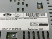 2019-2020 Ford Fusion Radio AM FM Cd Player Receiver Replacement P/N:KS7T-18D818-YB Fits Fits 2019 2020 OEM Used Auto Parts 