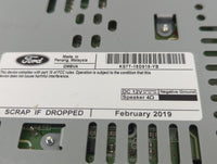 2019-2020 Ford Fusion Radio AM FM Cd Player Receiver Replacement P/N:KS7T-18D818-YB Fits Fits 2019 2020 OEM Used Auto Parts 