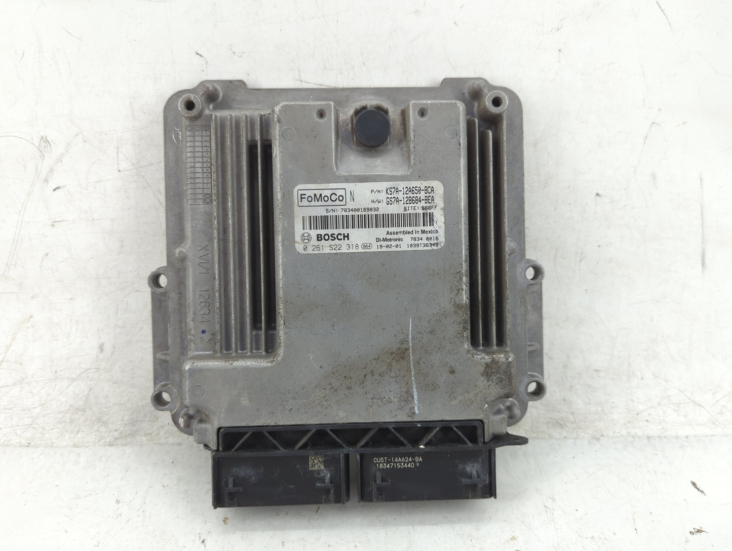 2017-2019 Ford Fusion PCM Engine Control Computer ECU ECM PCU OEM P/N:0 261 S22 318 KS7A-12A650-BCA Fits Fits 2017 2018 2019
