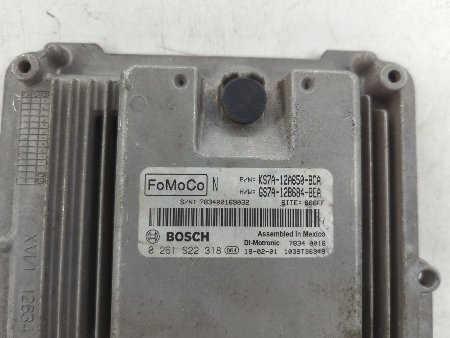2017-2019 Ford Fusion PCM Engine Control Computer ECU ECM PCU OEM P/N:0 261 S22 318 KS7A-12A650-BCA Fits Fits 2017 2018 2019