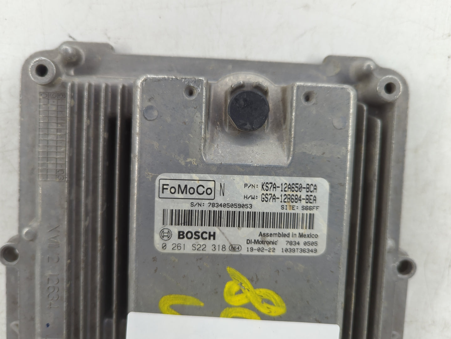 2017-2019 Ford Fusion PCM Engine Control Computer ECU ECM PCU OEM P/N:0 261 S22 318 KS7A-12A650-BCA Fits Fits 2017 2018 2019