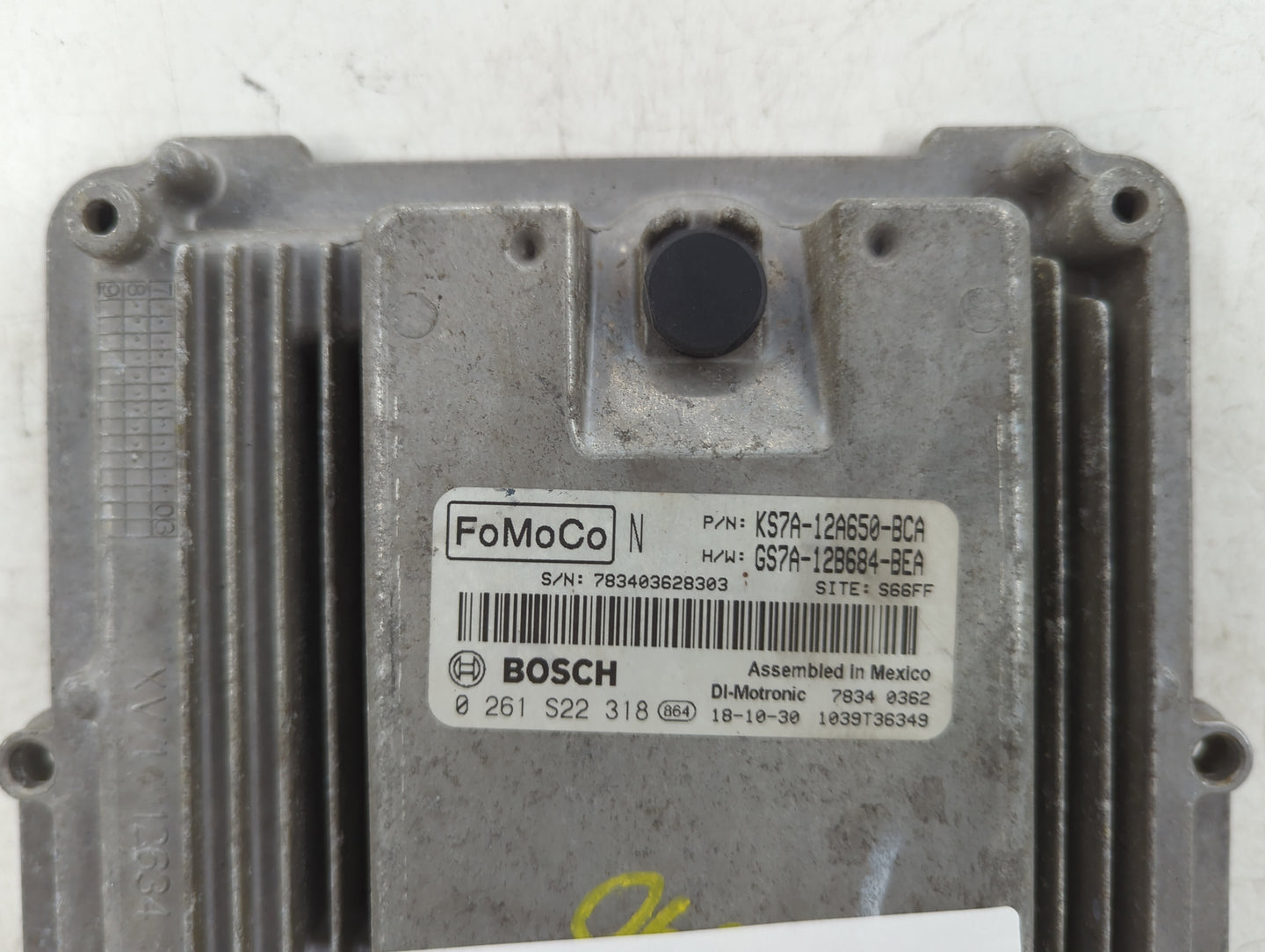 2017-2019 Ford Fusion PCM Engine Control Computer ECU ECM PCU OEM P/N:KS7A-12A650-BCA 0 261 S22 318 Fits Fits 2017 2018 2019