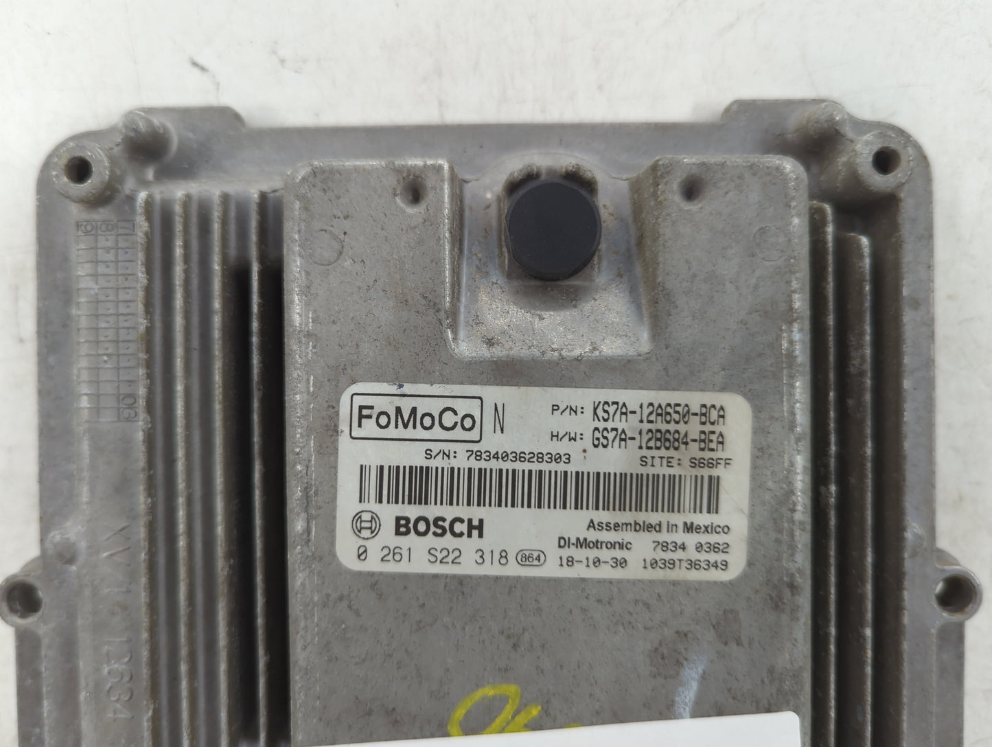 2017-2019 Ford Fusion PCM Engine Control Computer ECU ECM PCU OEM P/N:KS7A-12A650-BCA 0 261 S22 318 Fits Fits 2017 2018 2019