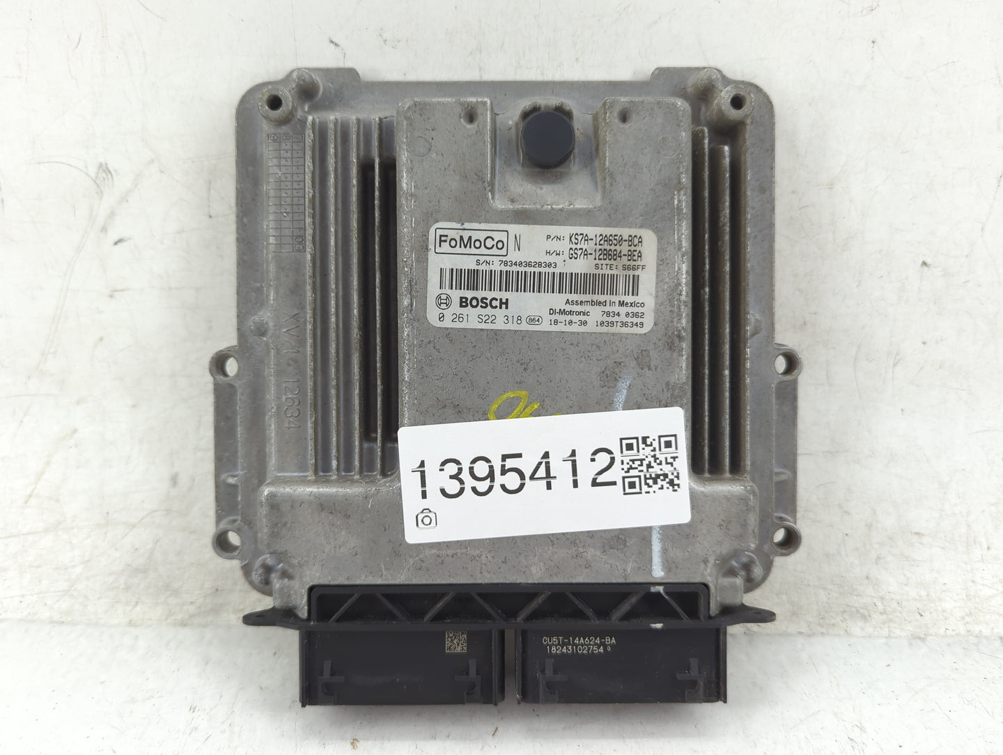 2017-2019 Ford Fusion PCM Engine Control Computer ECU ECM PCU OEM P/N:KS7A-12A650-BCA 0 261 S22 318 Fits Fits 2017 2018 2019
