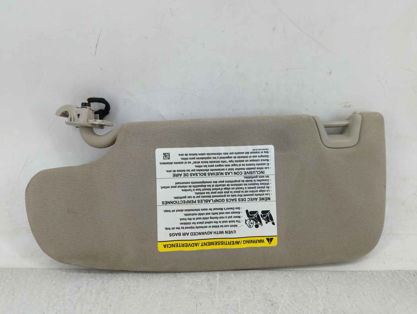 2017-2020 Ford Fusion Sun Visor Shade Replacement Passenger Right Mirror Fits Fits 2017 2018 2019 2020 OEM Used Auto Parts -