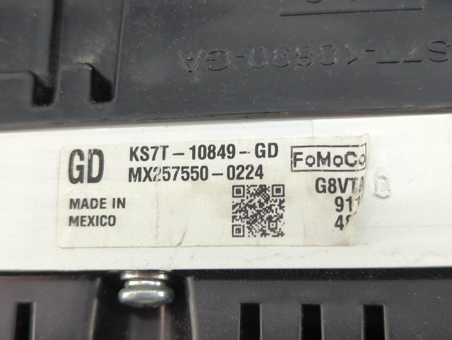 2019-2020 Ford Fusion Instrument Cluster Speedometer Gauges P/N:KS7T-10849-GD Fits Fits 2019 2020 OEM Used Auto Parts - Oemu