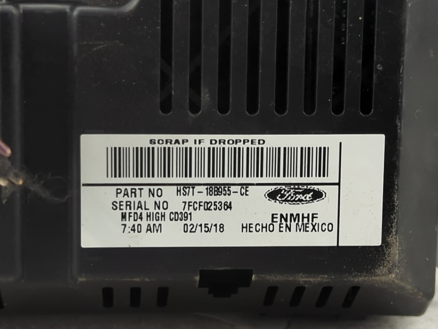 2017-2020 Ford Fusion Information Display Screen - Oemusedautoparts1.com