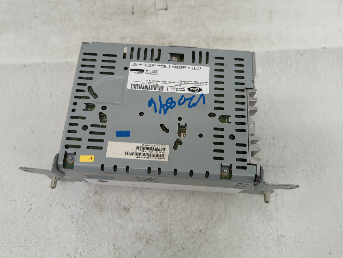 2019 Ford Fusion Radio AM FM Cd Player Receiver Replacement P/N:KS7T-18D818-ZB Fits OEM Used Auto Parts - Oemusedautoparts1.