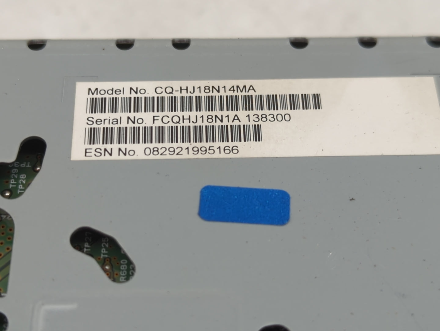 2019 Ford Fusion Radio AM FM Cd Player Receiver Replacement Fits OEM Used Auto Parts - Oemusedautoparts1.com