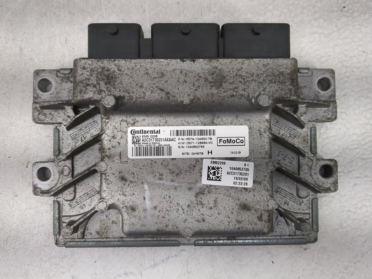 2017-2020 Ford Fusion PCM Engine Control Computer ECU ECM PCU OEM P/N:A2C31735201 HS7A-12A650-TB Fits OEM Used Auto Parts - 