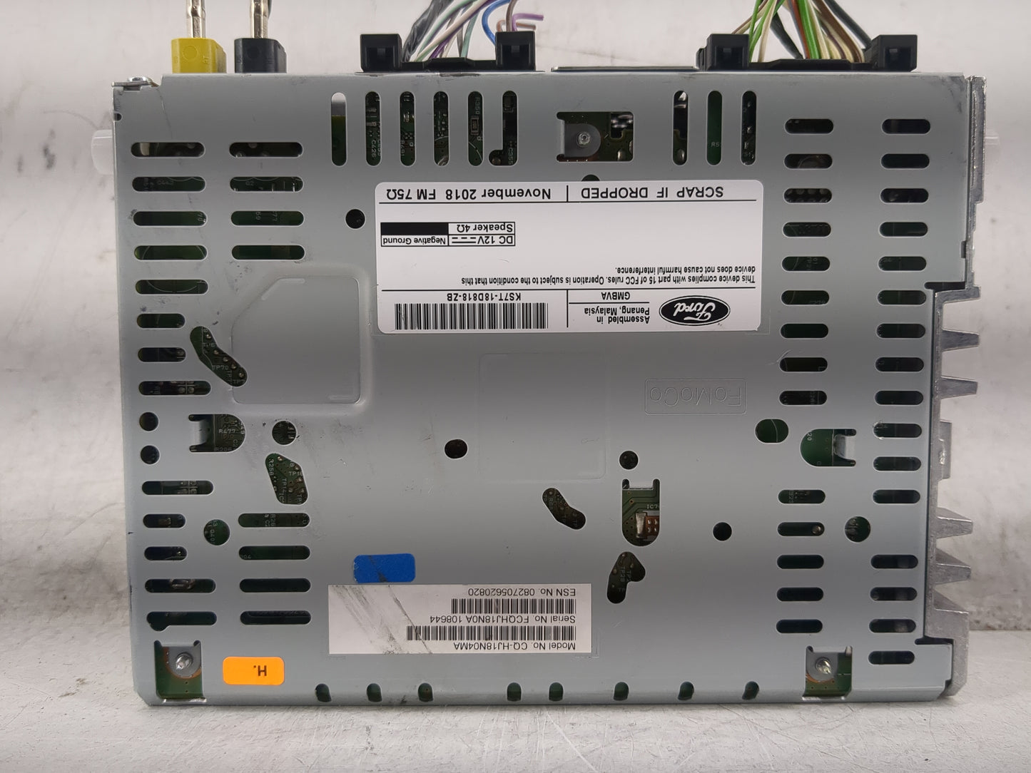 2019 Ford Fusion Radio AM FM Cd Player Receiver Replacement P/N:KS7T-18D818-ZB CO-HJ18N04MA Fits Fits 2010 OEM Used Auto Par