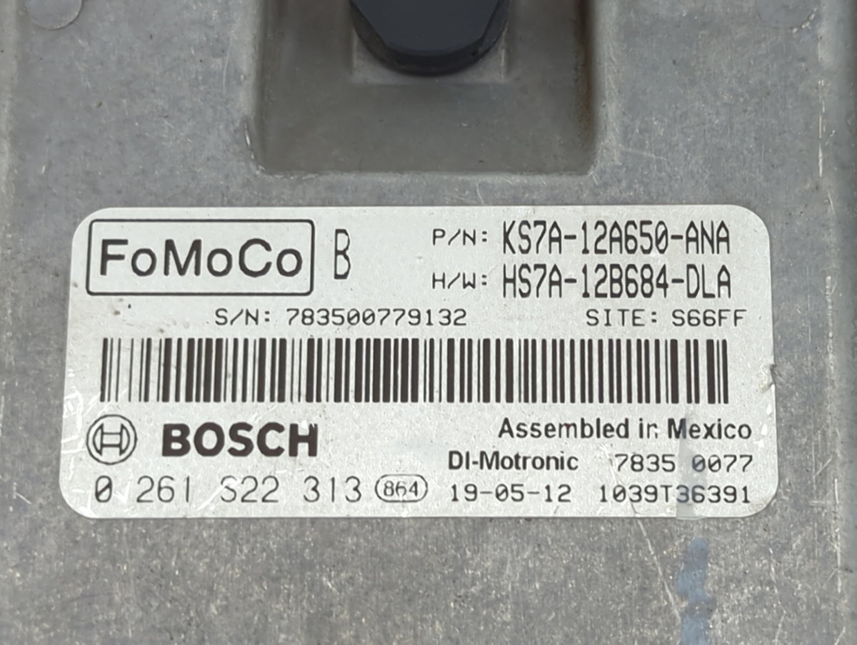 2017-2020 Ford Fusion PCM Engine Control Computer ECU ECM PCU OEM P/N:KS7A-12A650-ANA HS7A-12B684-DLA Fits 2017 2018 2019 20