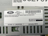 2019-2020 Ford Fusion Radio AM FM Cd Player Receiver Replacement P/N:KS7T-18D818-YB Fits Fits 2019 2020 OEM Used Auto Parts 
