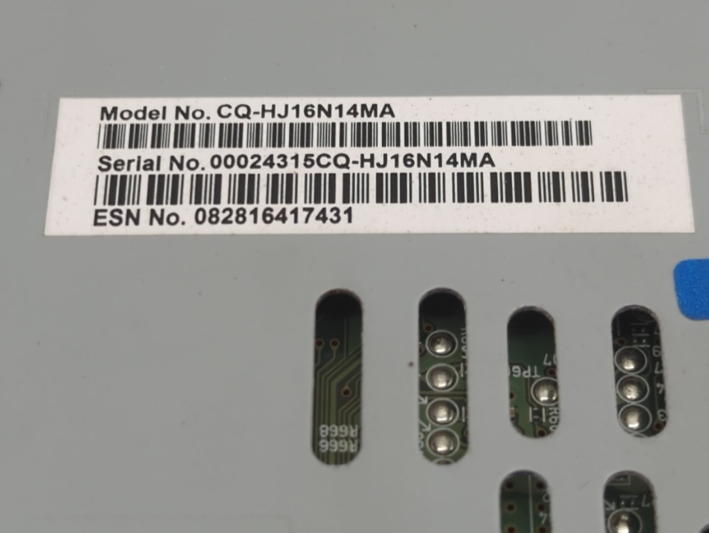 2016-2020 Ford Fusion Radio AM FM Cd Player Receiver Replacement P/N:CQ-HJ16N14MA Fits Fits 2016 2017 2018 2019 2020 OEM Use