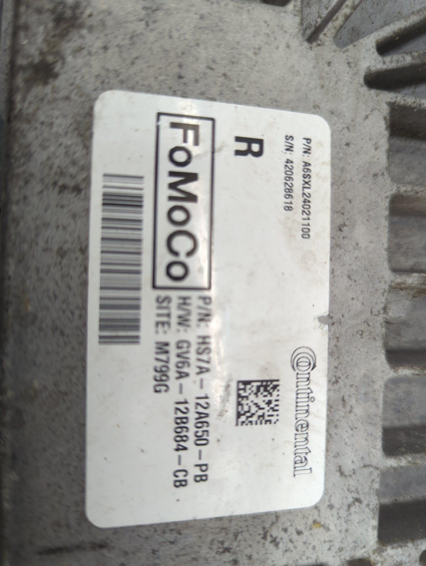 2017-2020 Ford Fusion PCM Engine Control Computer ECU ECM PCU OEM P/N:HU5T-14F262-CA A2C95192000 Fits OEM Used Auto Parts - 