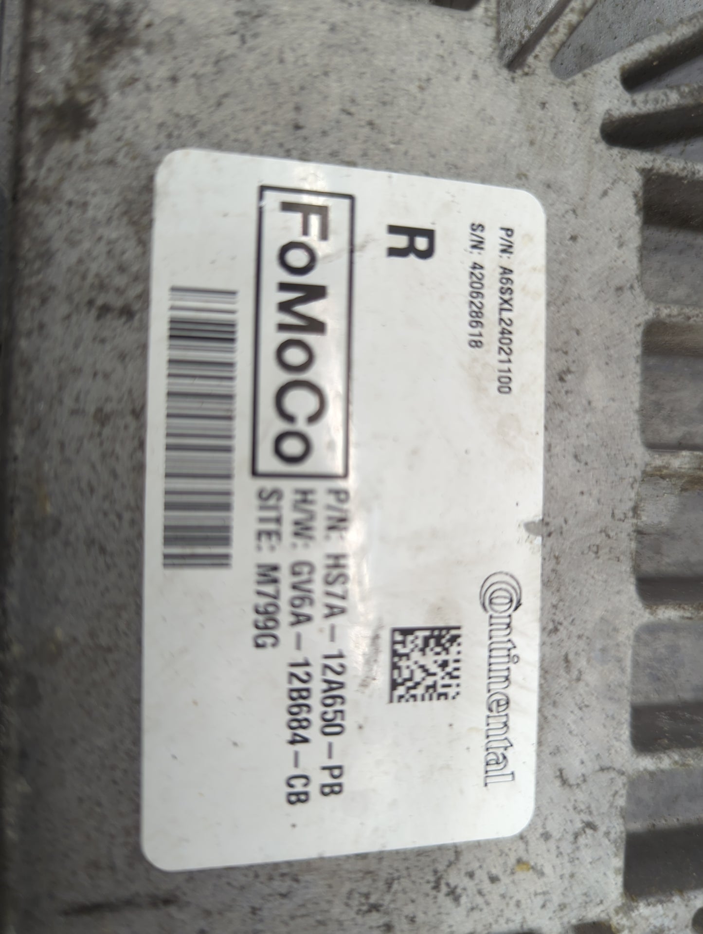 2017-2020 Ford Fusion PCM Engine Control Computer ECU ECM PCU OEM P/N:HU5T-14F262-CA A2C95192000 Fits OEM Used Auto Parts - 