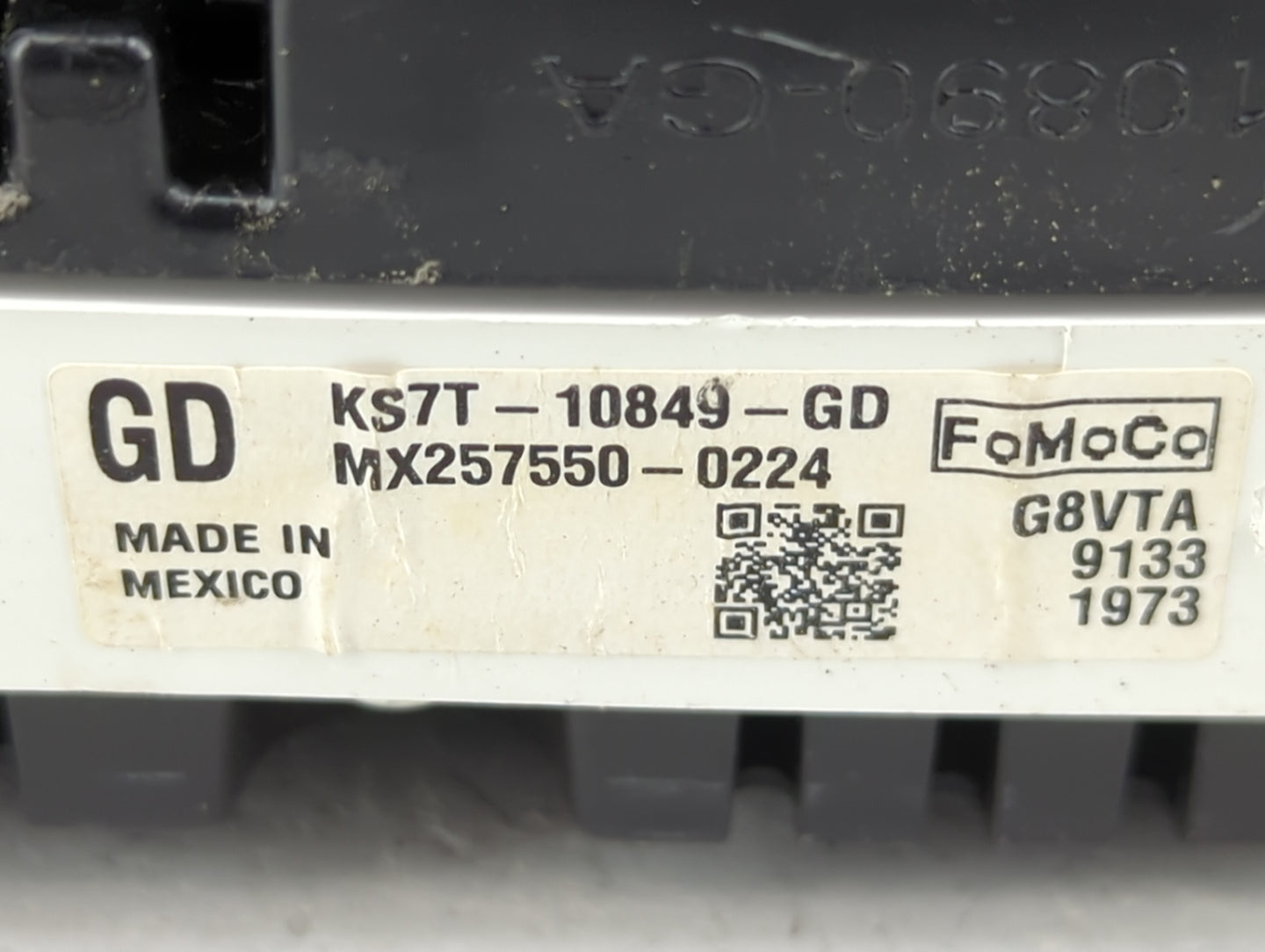 2019-2020 Ford Fusion Instrument Cluster Speedometer Gauges P/N:KS7T-10849-GD MX257550-0224, G8VTA Fits Fits 2019 2020 OEM U