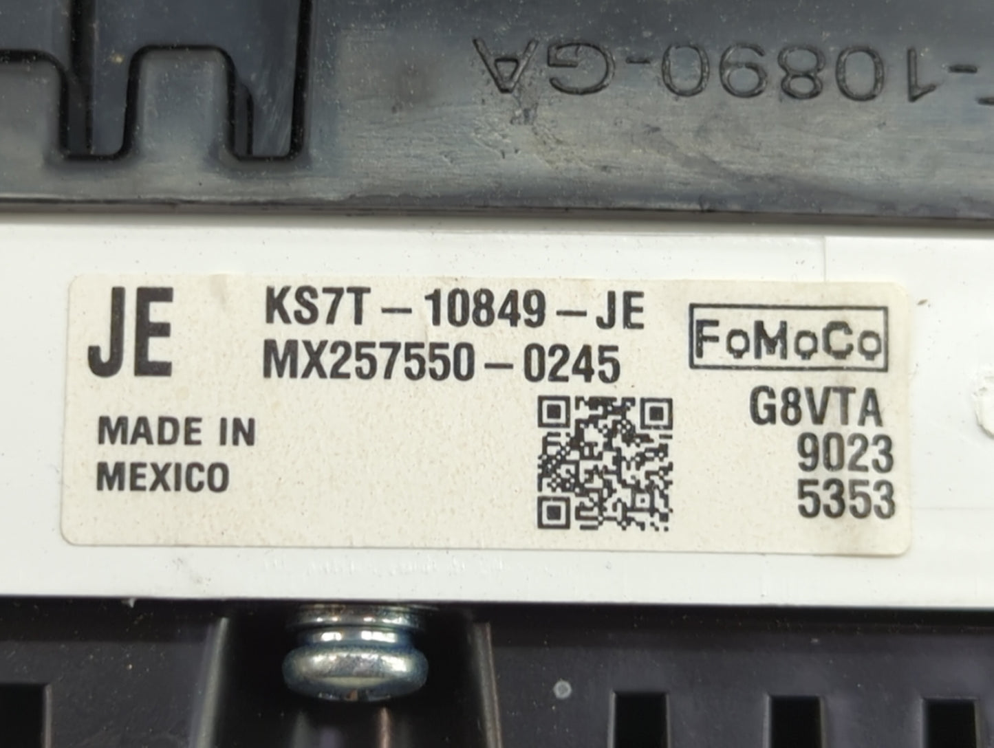 2019 Ford Fusion Instrument Cluster Speedometer Gauges P/N:KS7T-10849-JE Miles: Fits OEM Used Auto Parts - Oemusedautoparts1
