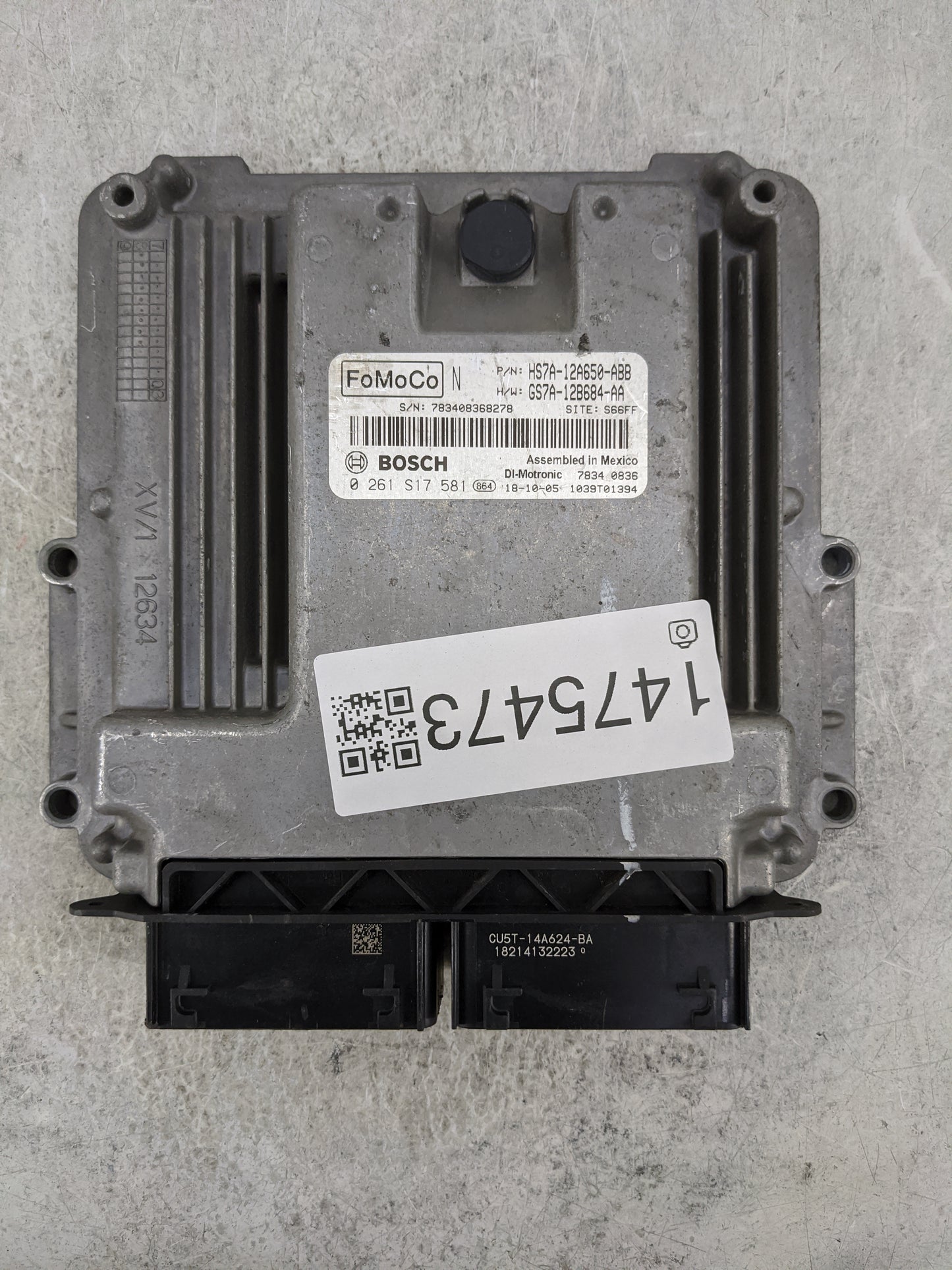 2017-2019 Ford Fusion PCM Engine Control Computer ECU ECM PCU OEM P/N:HS7A-12A650-ABB GS7A-12B684-AA Fits Fits 2017 2018 201