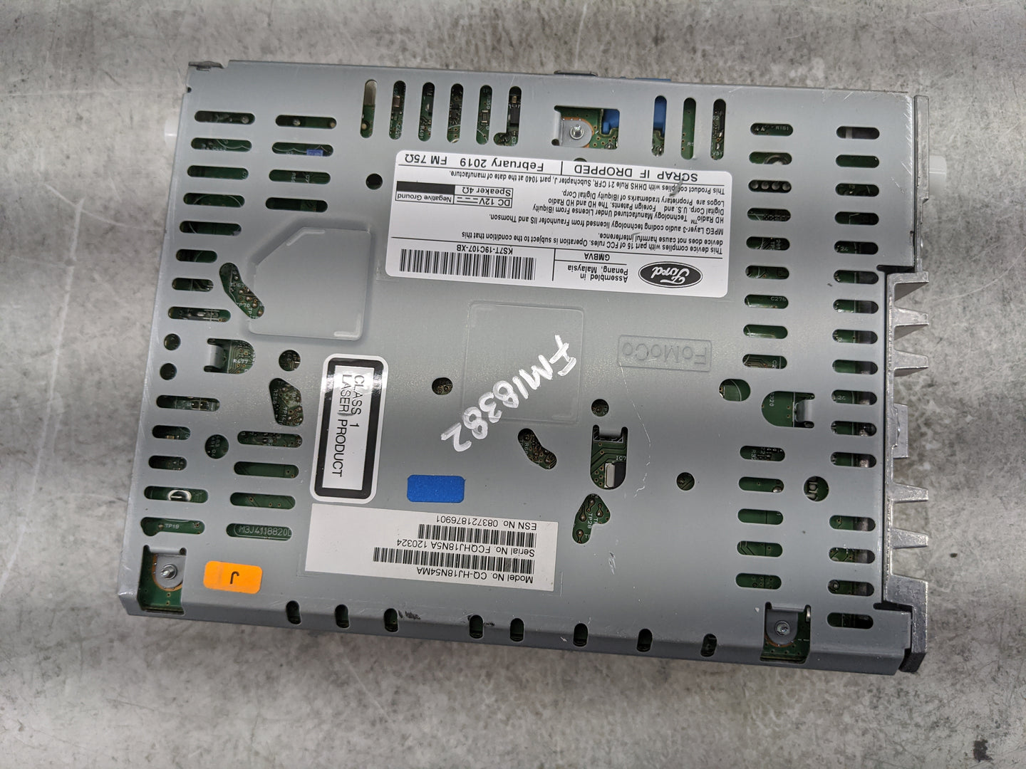 2017-2020 Ford Fusion Radio AM FM Cd Player Receiver Replacement P/N:KS7T-19C107-XB CQ-HJ18N5A4MA Fits Fits 2017 2018 2019 2