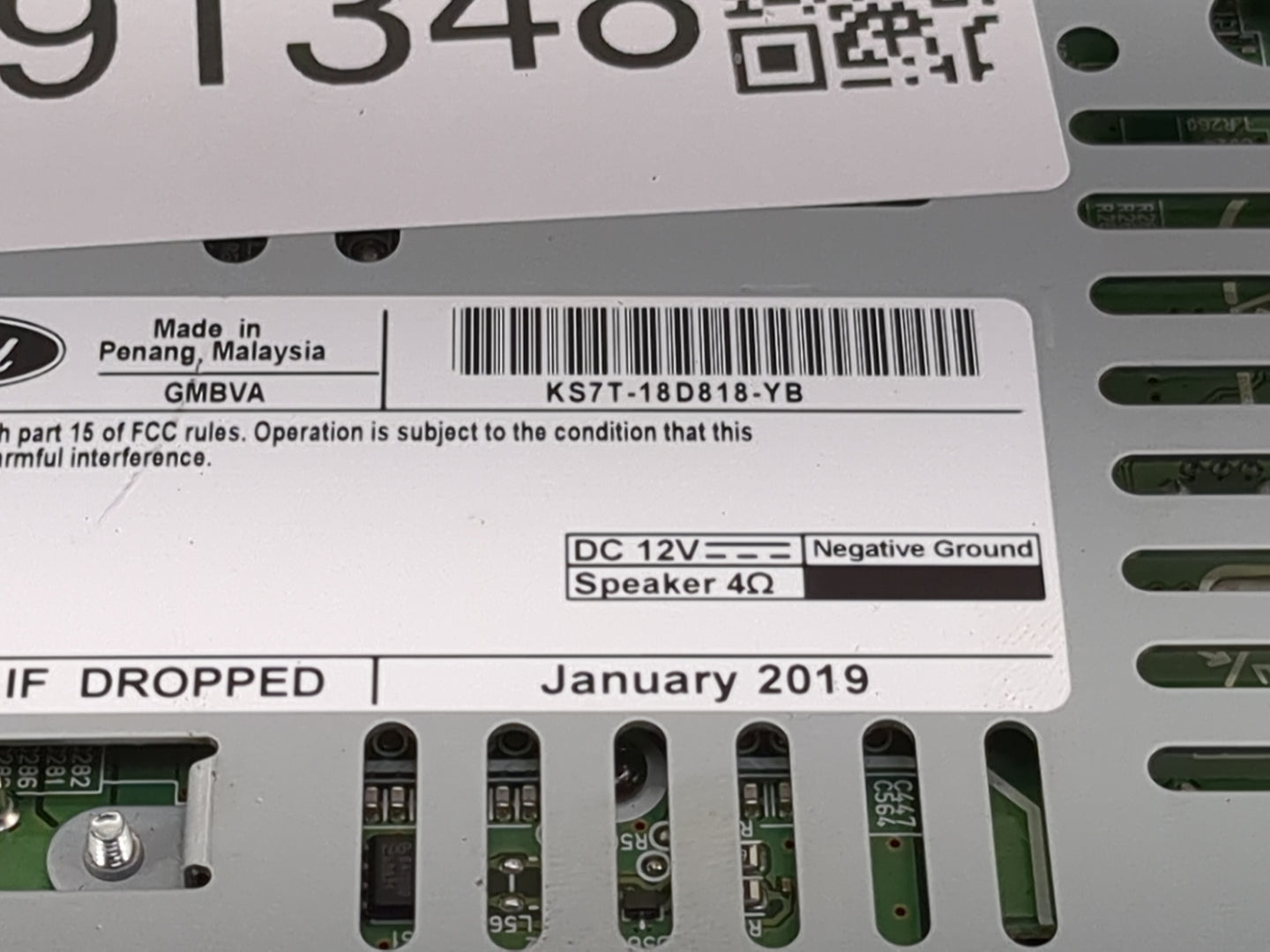2017-2020 Ford Fusion Radio AM FM Cd Player Receiver Replacement P/N:KS7T-18D818-YB Fits Fits 2017 2018 2019 2020 OEM Used A