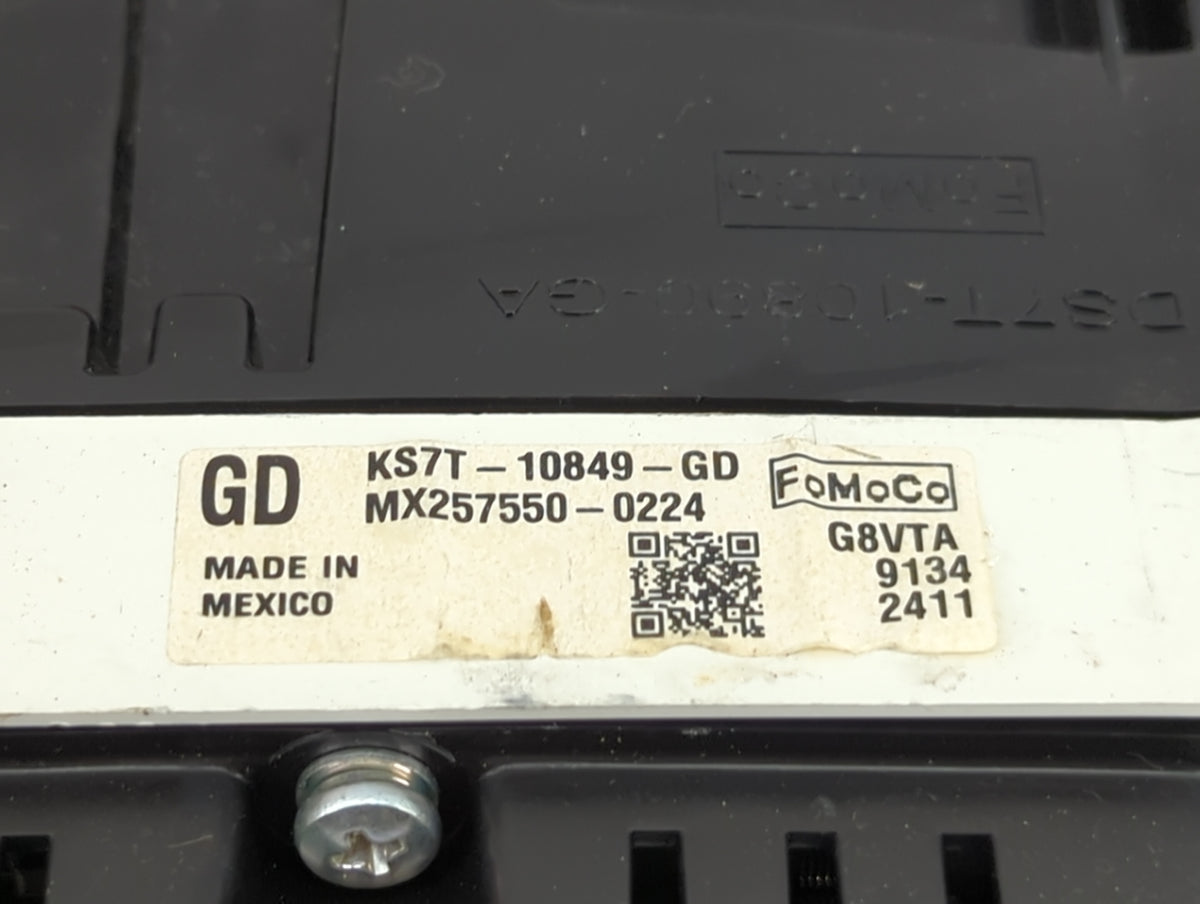 2019-2020 Ford Fusion Instrument Cluster Speedometer Gauges P/N:KS7T-10849-GD MX257550-0224 Miles: Fits Fits 2019 2020 OEM U