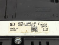 2019-2020 Ford Fusion Instrument Cluster Speedometer Gauges P/N:KS7T-10849-GD MX257550-0224 Miles: Fits Fits 2019 2020 OEM U