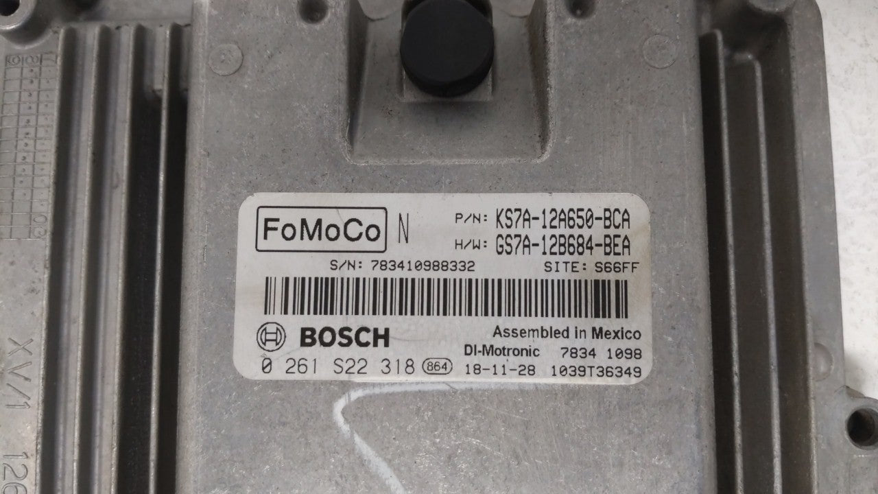 2017-2019 Ford Fusion PCM Engine Control Computer ECU ECM PCU OEM P/N:KS7A-12A650-BCA HS7A-12A650-ABB Fits Fits 2017 2018 20